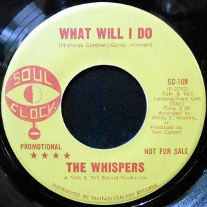 7 / THE WHISPERS / WHAT WILL I DO