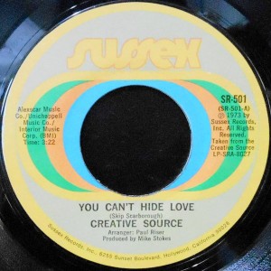 7 / CREATIVE SOURCE / YOU CAN'T HIDE LOVE / LOVESVILLE