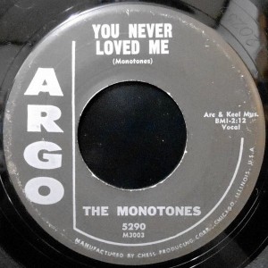 7 / THE MONOTONES / BOOK OF LOVE / YOU NEVER LOVED ME