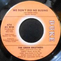 7 / THE GREER BROTHERS / WE DON'T DIG NO BUSING / LET ME STAY A PART OF YOU