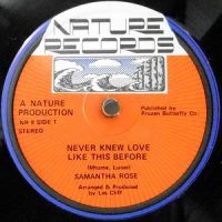 12 / SAMANTHA ROSE / NEVER KNEW LOVE LIKE THIS BEFORE