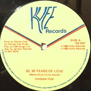 12 / CHOSEN FEW / 25, 30 YEARS OF LOVE