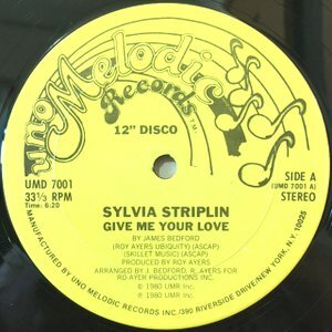 12 / SYLVIA STRIPLIN / GIVE ME YOUR LOVE / YOU CAN'T TURN ME AWAY