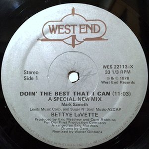 12 / BETTYE LAVETTE / DOIN' THE BEST THAT I CAN / (A SPECIAL NEW MIX)