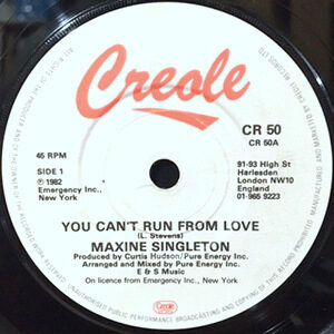 7 / MAXINE SINGLETON / YOU CAN'T RUN FROM LOVE / (EXTENDED MIX)