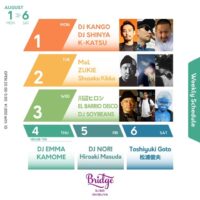 8/3 水は、DJ BAR Bridge渋谷に登板です！ 川辺ヒロシさん、DJ SOYBEANSさんと！！ ご都合合う方、是非ナイトプール感覚でお越しください〜☆ 宜しくお願いいたします！ Entrance ¥1000  […]