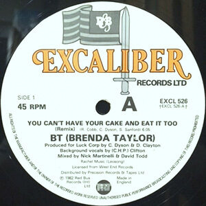 12 / B.T. (BRENDA TAYLOR) / YOU CAN'T HAVE YOUR CAKE AND EAT IT TOO