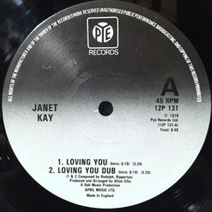 12 / JANET KAY / LOVING YOU / LOVING YOU DUB