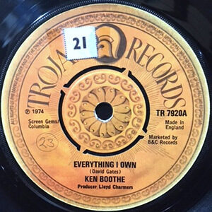 7 / KEN BOOTHE / EVERYTHING I OWN / DRUM SONG