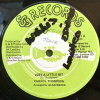 12 / CARROLL THOMPSON / JUST A LITTLE BIT / A HAPPY SONG