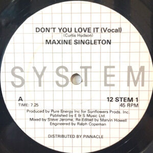 12 / MAXINE SINGLETON / DON'T YOU LOVE IT