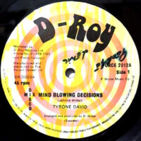 12 / TYRONE DAVID / MIND BLOWING DECISIONS