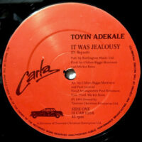 12 / TOYIN ADEKALE / IT WAS JEALOUSY