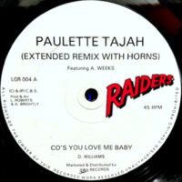 12 / PAULETTE TAJAH / 'COS YOU LOVE ME BABY (EXTENDED REMIX)